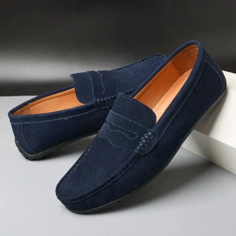 Alessandro | Mocassini Uomo Estivi - Pelle Scamosciata, Comfort-3