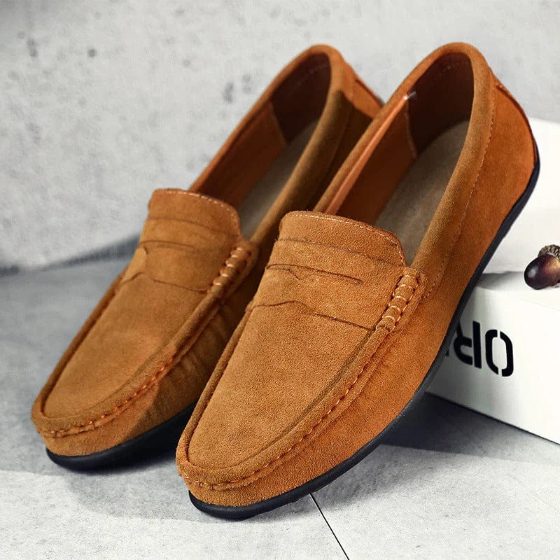 Alessandro | Mocassini Uomo Estivi - Pelle Scamosciata, Comfort-4
