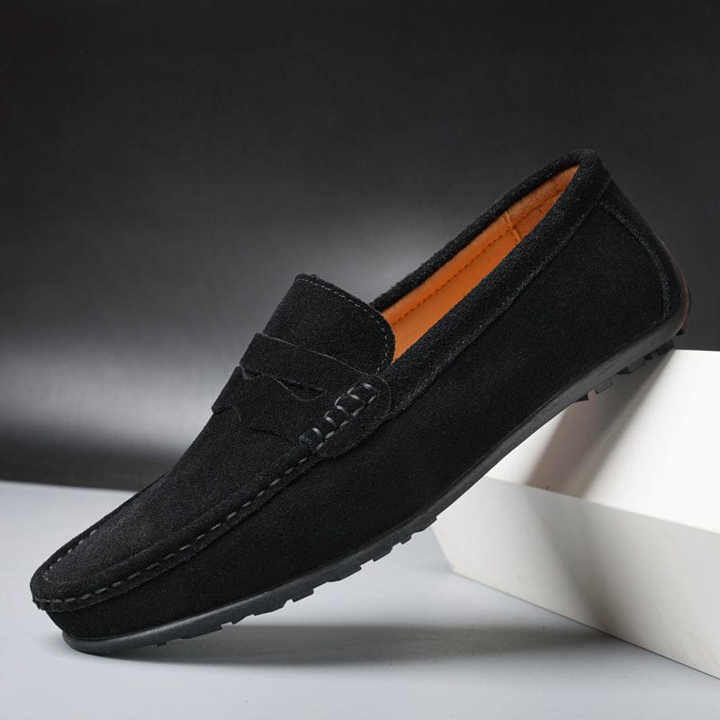 Alessandro | Mocassini Uomo Estivi - Pelle Scamosciata, Comfort-5