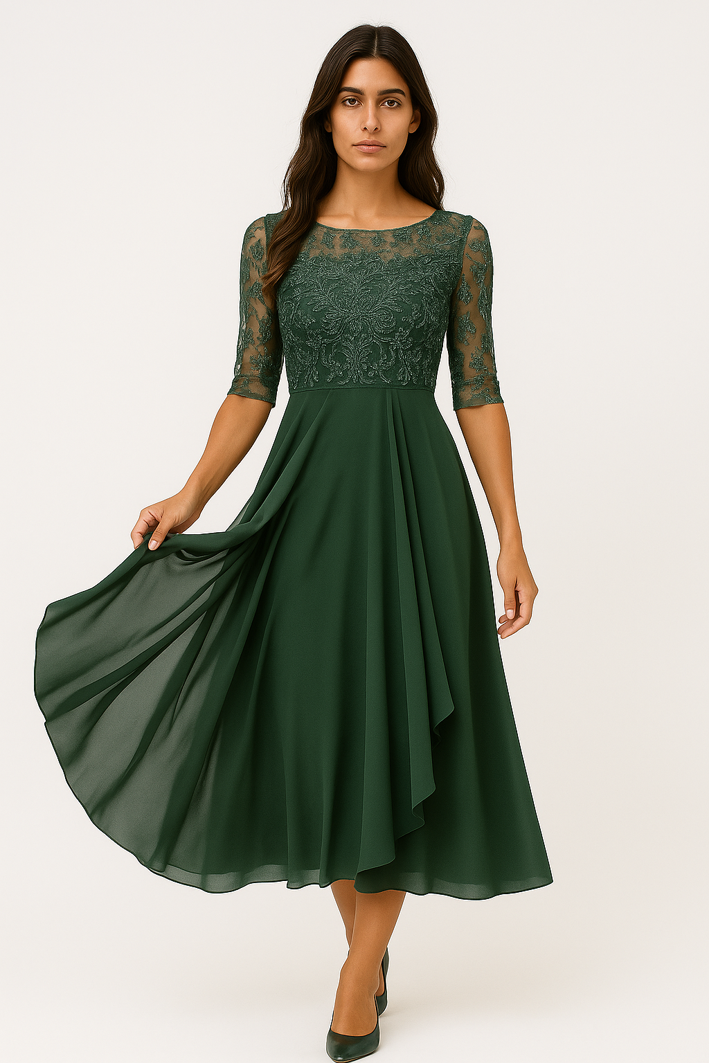 Margarete | Abito in pizzo