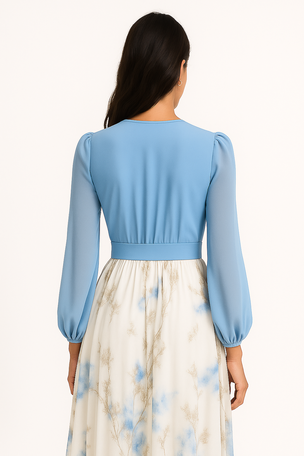 Tess | Women's Floral Maxi Dress - Lungo Cerimonia Elegante