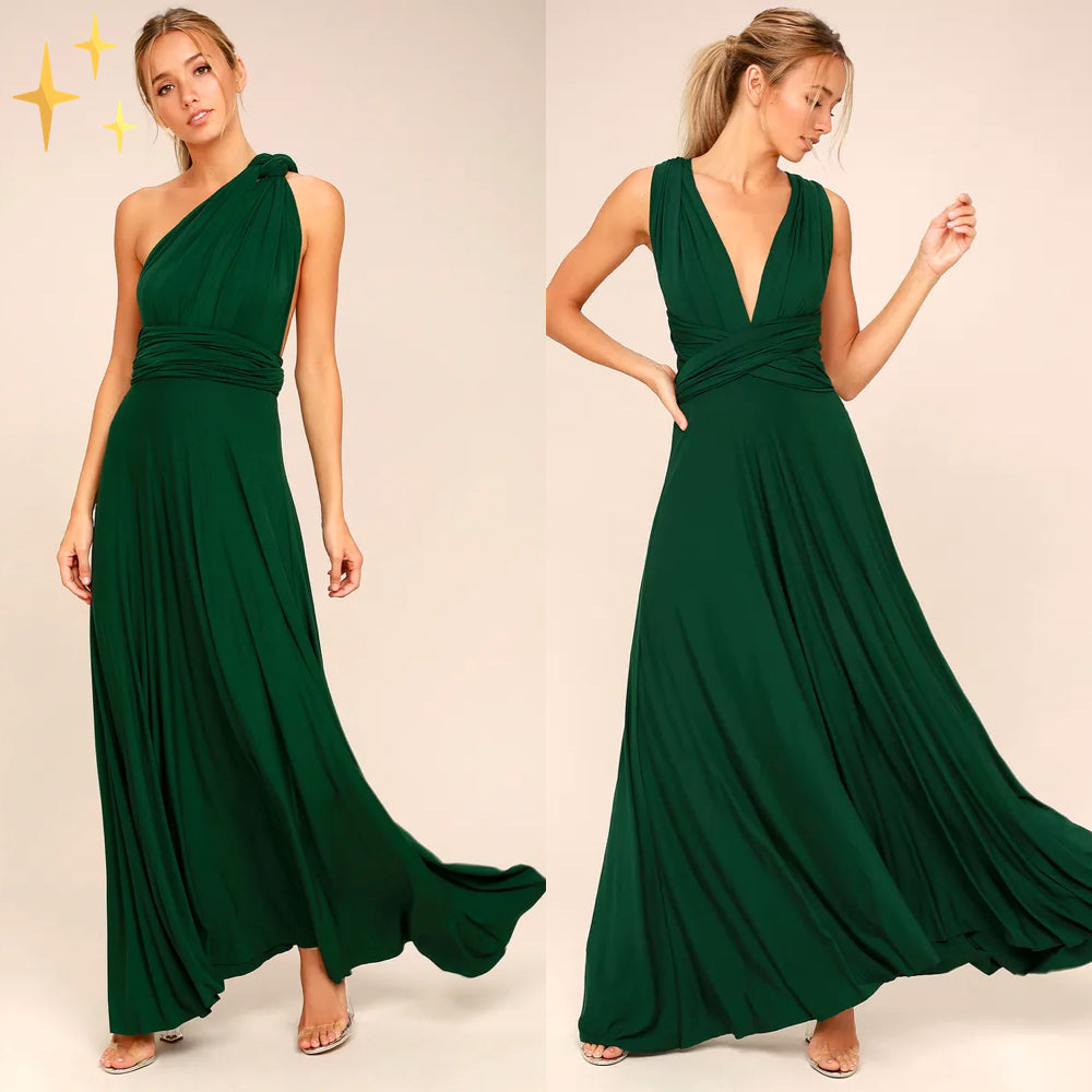 Abito da Donna Avvolgente - Leggero e Traspirante, Elegante per Cerimonie e Occasioni Speciali-2
