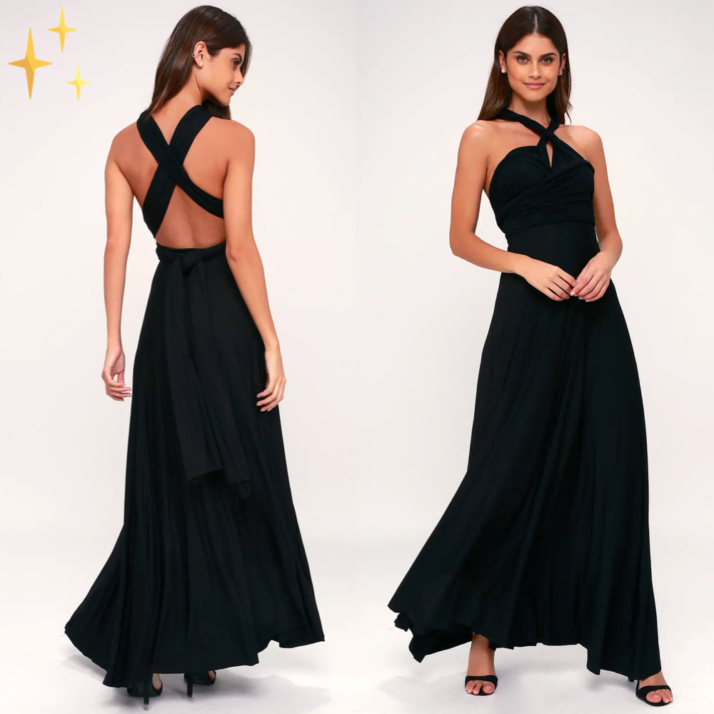 Abito da Donna Avvolgente - Leggero e Traspirante, Elegante per Cerimonie e Occasioni Speciali-6