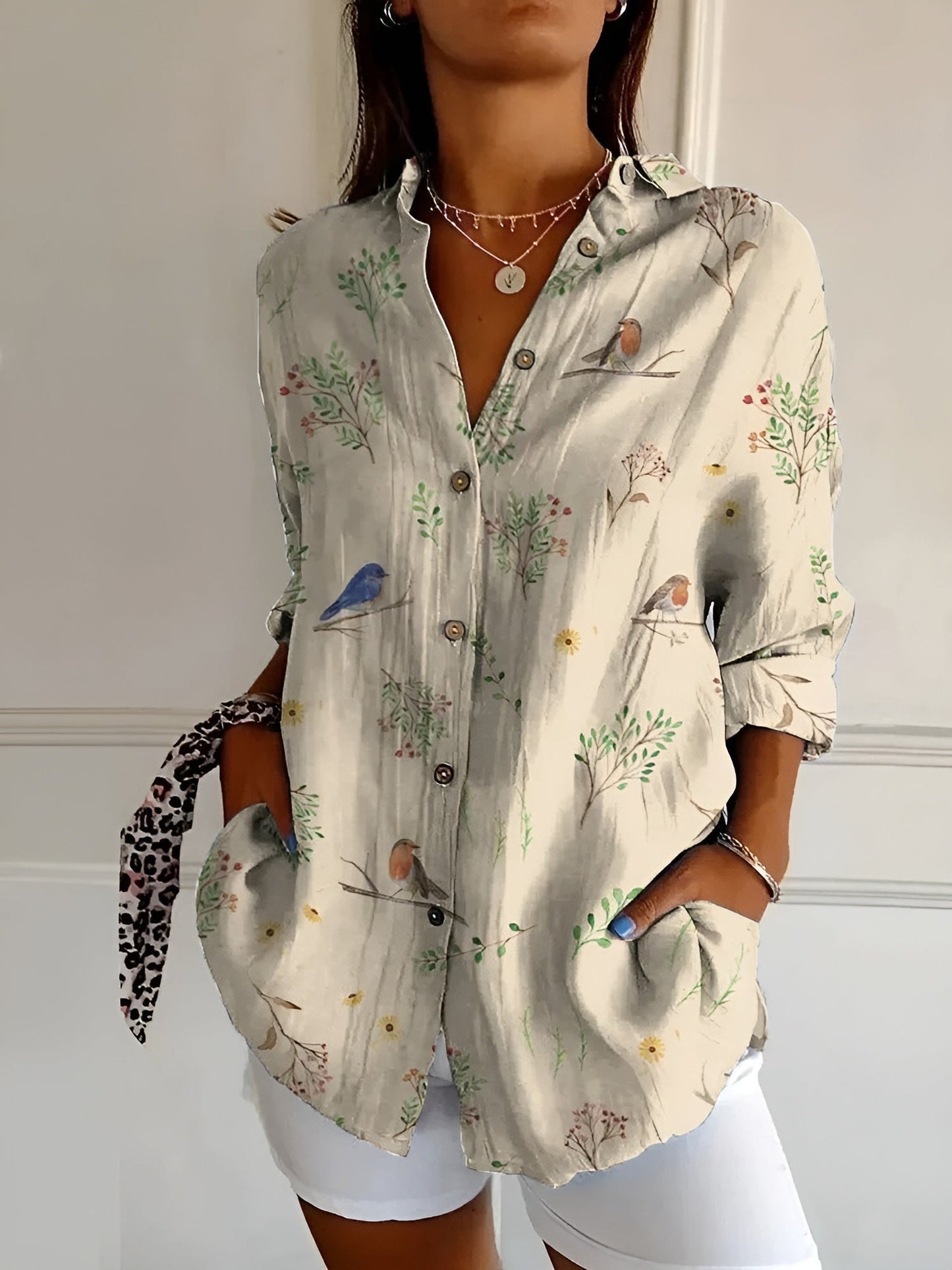 Variant image for Amara | Camicia Donna Floreale - Leggera e Versatile-25