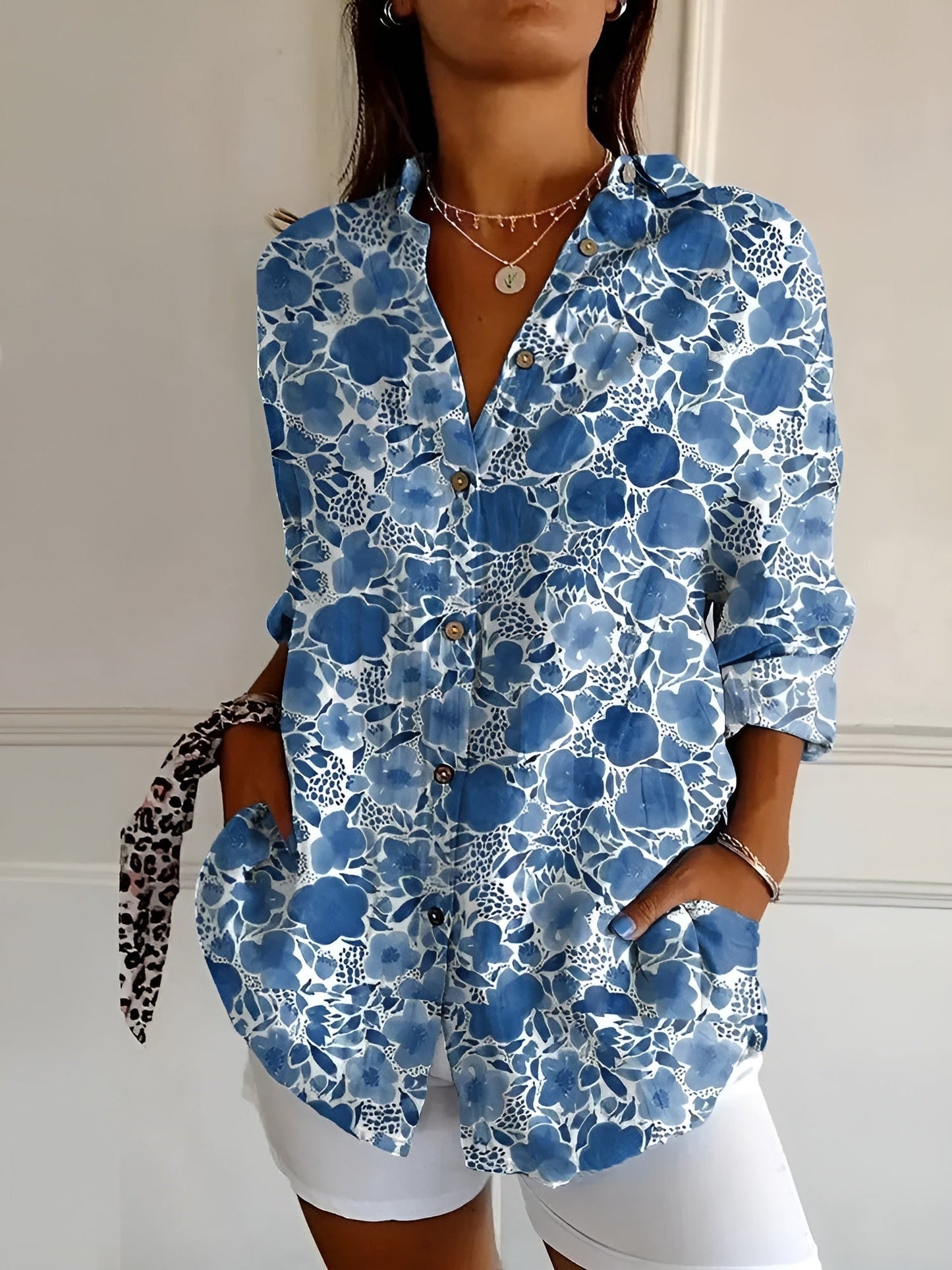 Variant image for Amara | Camicia Donna Floreale - Leggera e Versatile-41
