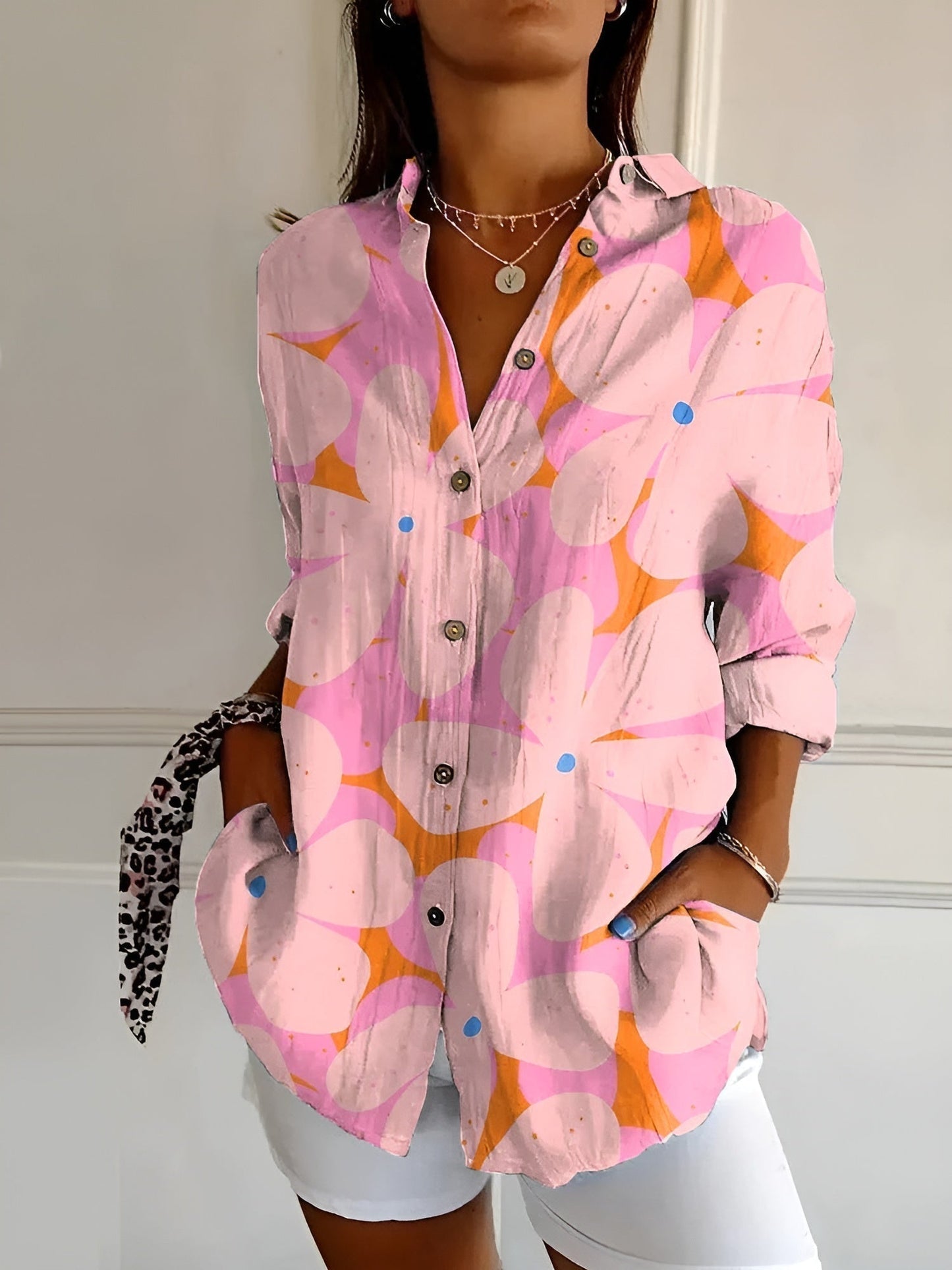 Amara | Camicia Donna Floreale - Leggera e Versatile-2