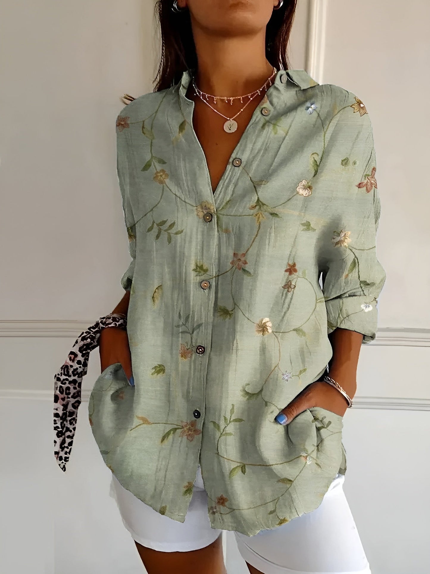 Amara | Camicia Donna Floreale - Leggera e Versatile-3