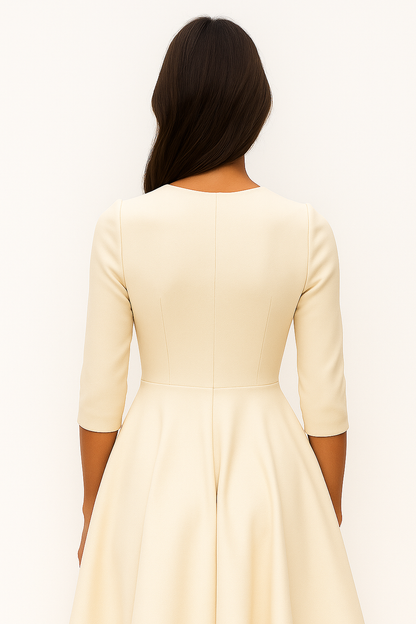 Annamaria | Abito Donna A-Line - Design Vintage Elegante