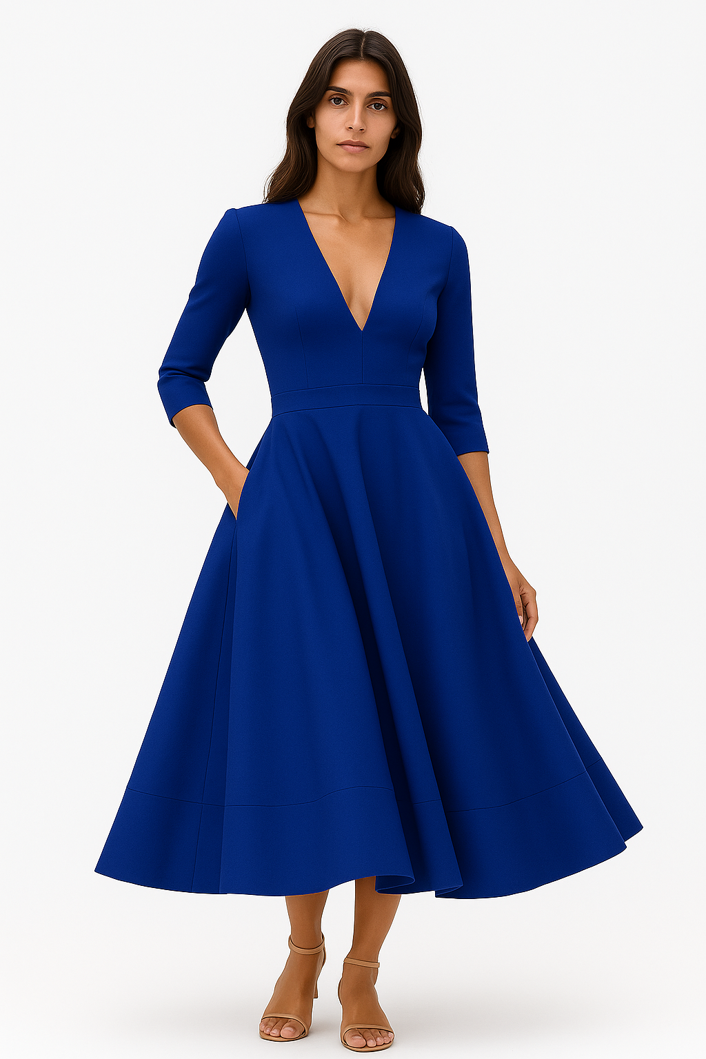 Annamaria | Abito Donna A-Line - Design Vintage Elegante