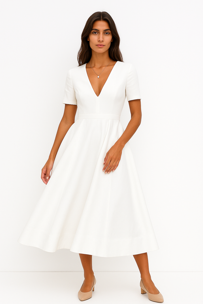 Annamaria | Abito Donna A-Line - Design Vintage Elegante