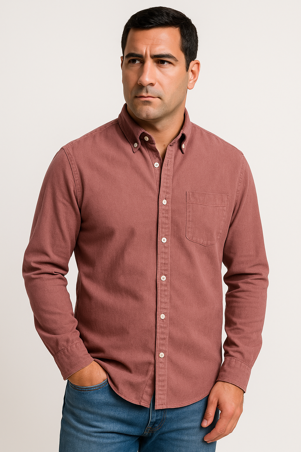 Camicia da Uomo - Maniche Lunghe, Design Classico e Versatile, Elegante