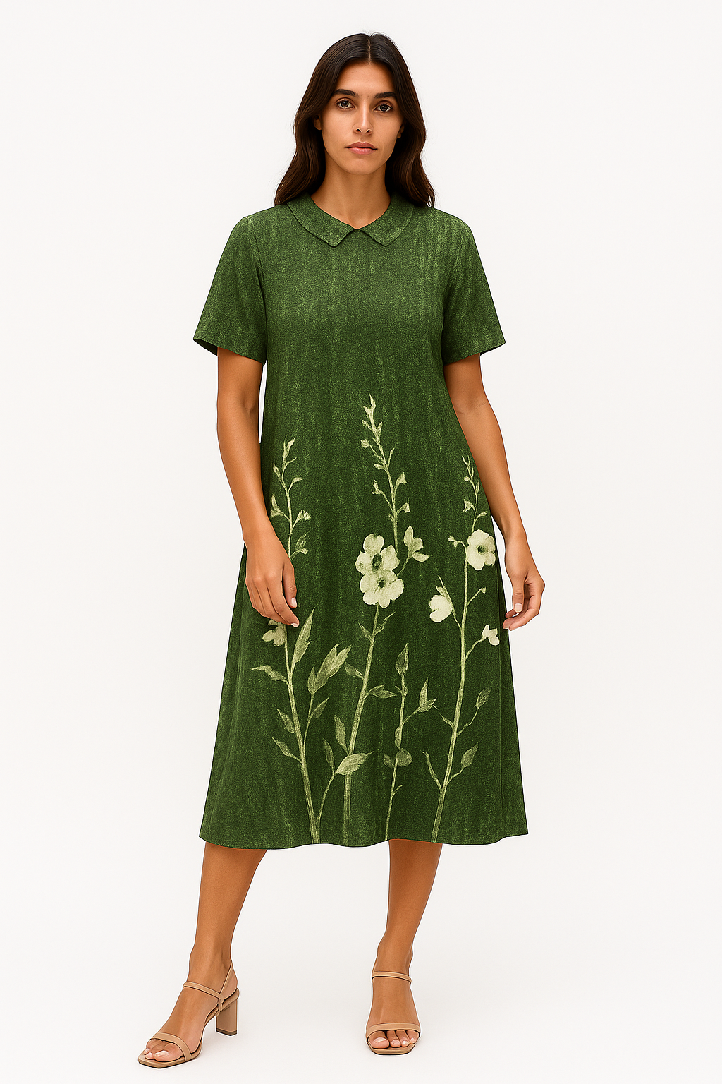 Abito Donna Estivo - Leggero e Chic con Motivo a Fiori, Perfetto per Occasioni Informali