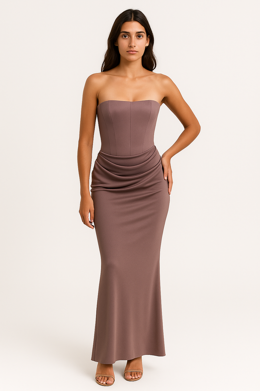 Milena | Abito da Donna - Seta Off-Shoulder Elegante