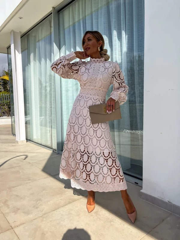 Variant image for Abito da Donna in Pizzo - Elegante e Leggero per Cerimonie e Occasioni Speciali-9