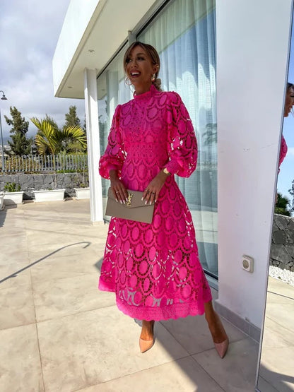 Abito da Donna in Pizzo - Elegante e Leggero per Cerimonie e Occasioni Speciali-1