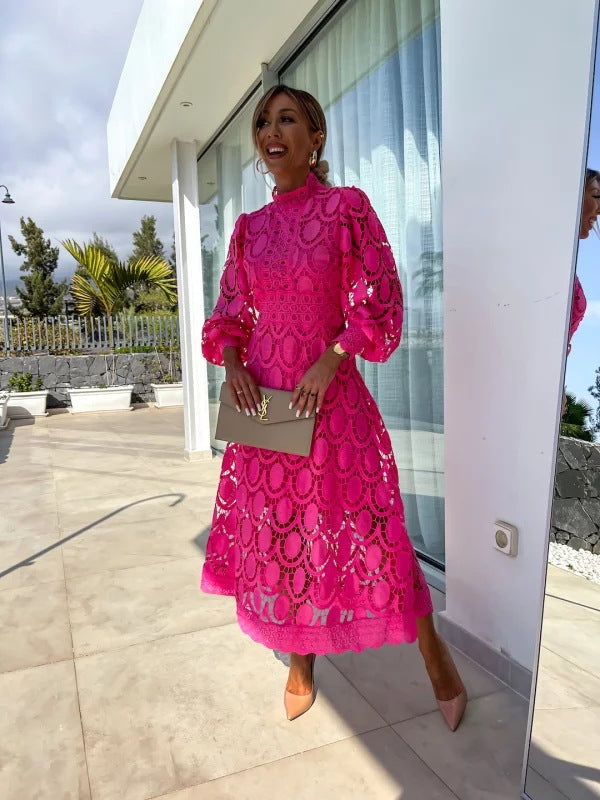 Abito da Donna in Pizzo - Elegante e Leggero per Cerimonie e Occasioni Speciali-6