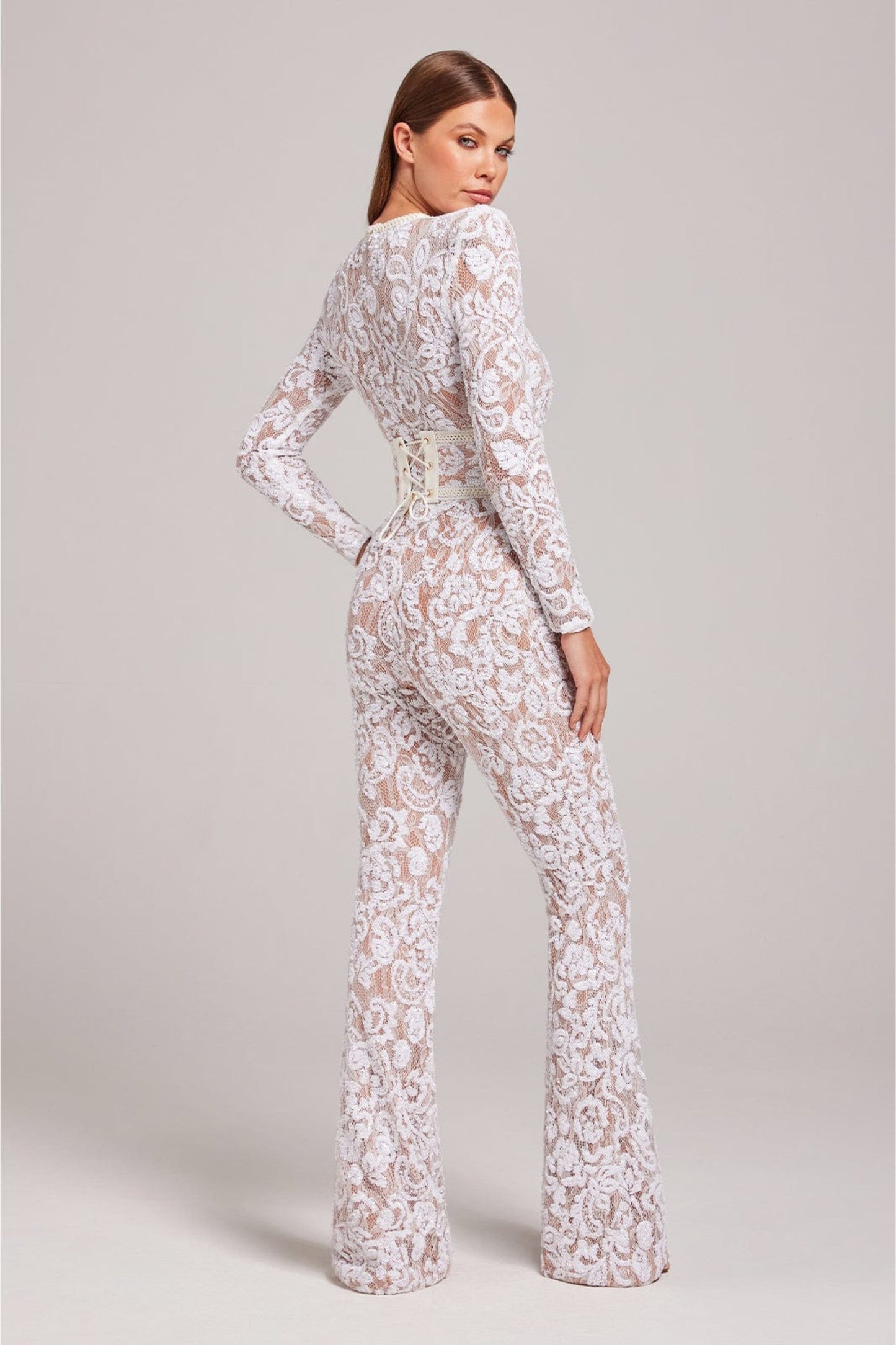 Variant image for Teresa | Tuta Elegante Donna - Pizzo, Look Sofisticato-8