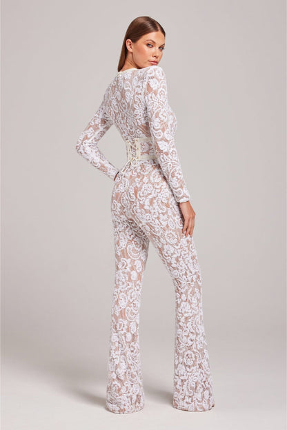 Variant image for Teresa | Tuta Elegante Donna - Pizzo, Look Sofisticato-8