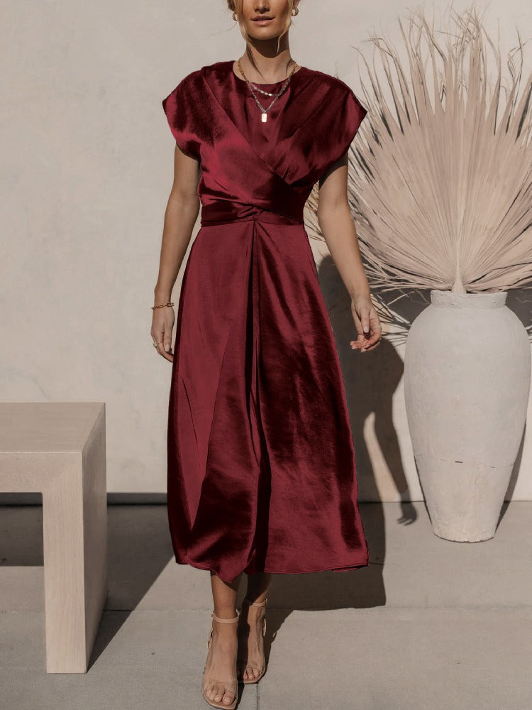 Variant image for Claire | Abito Midi Elegante in Seta - Versatile e Sofisticato-17