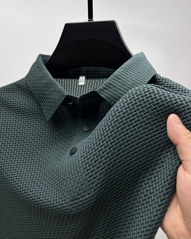 Polo Manica Lunga Uomo - Struttura Leggera e Traspirante, Elegante-5
