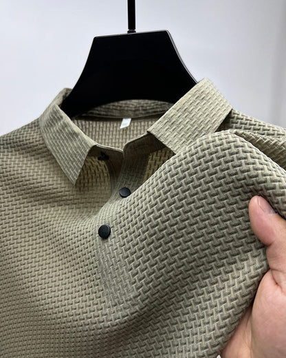 Polo Manica Lunga Uomo - Struttura Leggera e Traspirante, Elegante-3