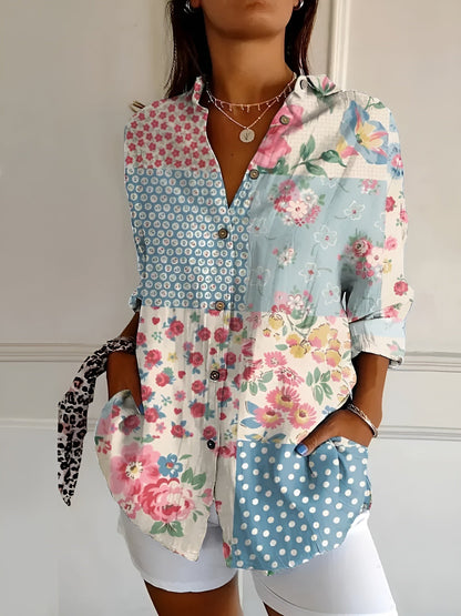 Amara | Camicia Donna Floreale - Leggera e Versatile-4