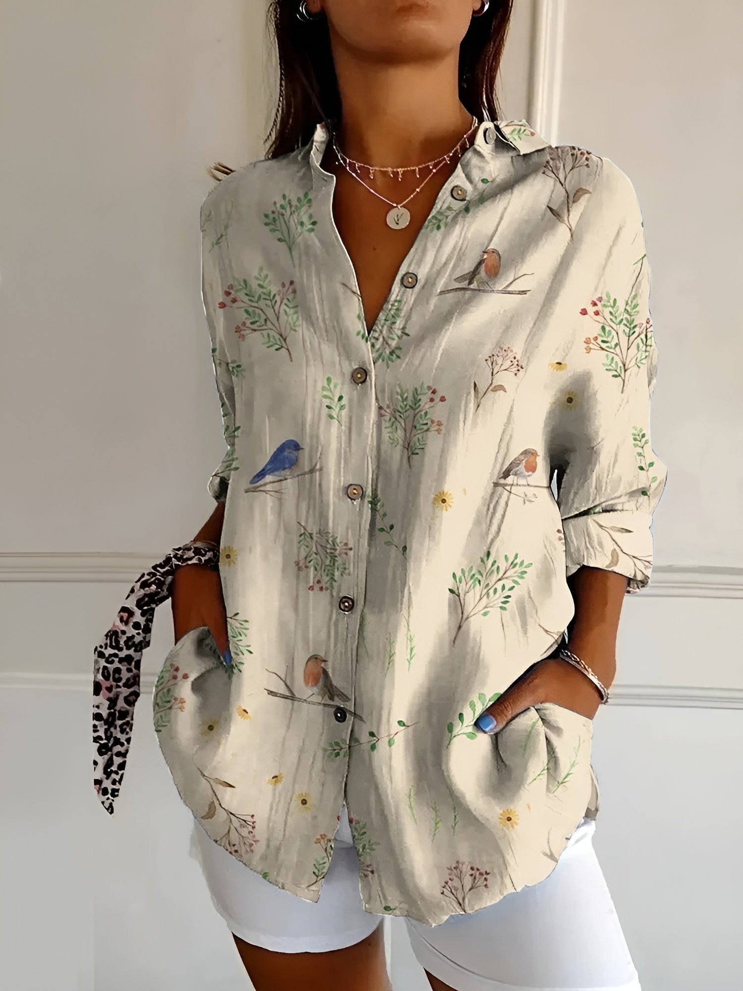 Amara | Camicia Donna Floreale - Leggera e Versatile-5