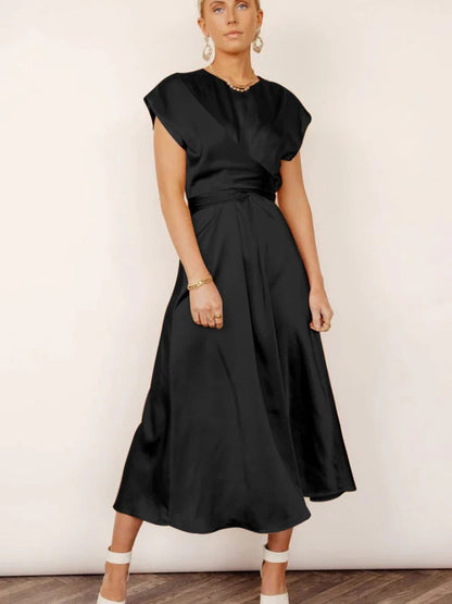 Claire | Abito Midi Elegante in Seta - Versatile e Sofisticato-5