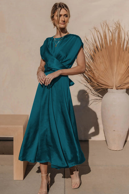 Variant image for Claire | Abito Midi Elegante in Seta - Versatile e Sofisticato-1