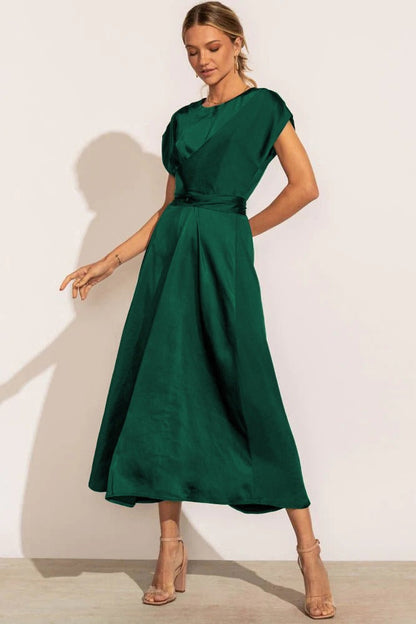 Variant image for Claire | Abito Midi Elegante in Seta - Versatile e Sofisticato-21
